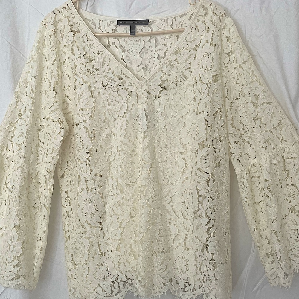 WHBM Lace Top with Camisole